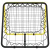 Fotbalový rebounder oboustranný nastavitelný žlutý a černý ocel 4007969
