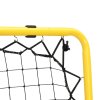 Fotbalový rebounder oboustranný nastavitelný žlutý a černý ocel 4007969