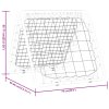 Fotbalový rebounder oboustranný nastavitelný žlutý a černý ocel 4007969
