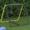 Fotbalový rebounder oboustranný nastavitelný žlutý a černý ocel 4007969