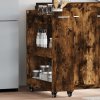 Skříňka na kolečkách kouřový dub 60x22x79 cm kompozitní dřevo 840419