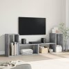 TV skříňky 2 ks betonově šedé 75 x 30 x 50 cm kompozitní dřevo 840789