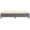 Rám postele s boxspringem šedá 200 x 200 cm umělá kůže 3121069