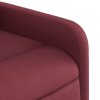 Elektrické masážní polohovací křeslo vínové textil 3206693