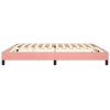 Rám postele s boxspringem růžový 200 x 200 cm samet 3120795