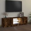 TV skříňka s LED osvětlením kouřový dub 120 x 30 x 36 cm 815708