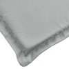 Poduška na lehátko světle šedá melanž 200 x 60 x 4 cm textil 4002509