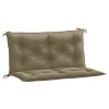 Podušky na zahradní lavici 2 ks taupe melanž 100x50x7 cm textil 4002594