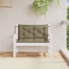 Podušky na zahradní lavici 2 ks taupe melanž 100x50x7 cm textil 4002594