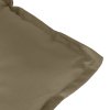 Podušky na zahradní lavici 2 ks taupe melanž 100x50x7 cm textil 4002594
