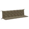 Podušky na zahradní lavici 2 ks taupe melanž 200x50x7 cm textil 4002638