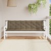 Podušky na zahradní lavici 2 ks taupe melanž 200x50x7 cm textil 4002638