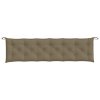 Podušky na zahradní lavici 2 ks taupe melanž 200x50x7 cm textil 4002638