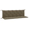 Podušky na zahradní lavici 2 ks taupe melanž 180x50x7 cm textil 4002627