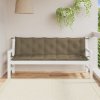 Podušky na zahradní lavici 2 ks taupe melanž 180x50x7 cm textil 4002627