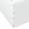 Rám postele bílý 120 x 190 cm kompozitní dřevo 3280951