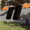 Rodinný stan tunel pro 8 osob šedý a oranžový nepromokavý 94618