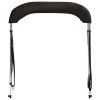 Bimini stříška se 2 oblouky černá 180x130x110 cm 94796