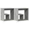 Odkládací stolky 2 ks betonově šedé 50x30x50cm kompozitní dřevo 840562