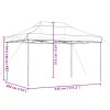 Skládací party stan pop-up oranžový 440 x 292 x 315 cm 4004961