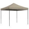 Skládací party stan pop-up taupe 292 x 292 x 315 cm 4004916