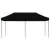 Skládací party stan pop-up černý 580 x 292 x 315 cm 4004942