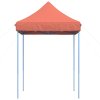 Skládací party stan pop-up terakota 200 x 200 x 306 cm 4004989
