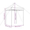 Skládací party stan pop-up terakota 200 x 200 x 306 cm 4004989