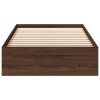 Rám postele se zásuvkami hnědý dub 75 x 190 cm kompozitní dřevo 3280719