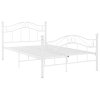 Rám postele bílý kov 120 x 200 cm 324995