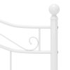 Rám postele bílý kov 120 x 200 cm 324995