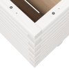 Zahradní truhlík bílý 100 x 100 x 49,5 cm masivní borové dřevo 3282540