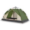Kempingový stan kupole pro 2 osoby zelený rychloupínací 4004189