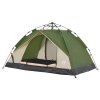 Kempingový stan kupole pro 2 osoby zelený rychloupínací 4004189