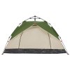 Kempingový stan kupole pro 2 osoby zelený rychloupínací 4004189