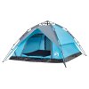 Kempingový stan kupole pro 4 osoby modrý rychloupínací 4004182