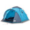 Kempingový stan kupole pro 3 osoby modrý rychloupínací 4004227