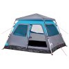 Kempingový stan kupole pro 4 osoby modrý rychloupínací 4004231
