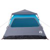 Kempingový stan kupole pro 4 osoby modrý rychloupínací 4004231