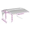 Garáž pro robotickou sekačku černá 80 x 101 x 46 cm 4008206
