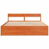 Postel bez matrace voskově hnědá 180 x 200 cm masivní borovice 3282341