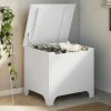 Úložný box s víkem RANA bílý 60x49x54 cm masivní borové dřevo 4002336