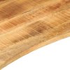 Stolní deska s výřezem 90 x 50 x 2,5 cm masivní hrubý mangovník 370178
