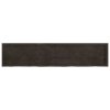 Stolní deska tmavě hnědá 180x40x(2-6)cm ošetřený masivní dub 3156453