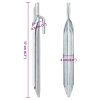 Stanové kolíky 24 ks ve tvaru V 17 cm Ø 20 mm pozinkovaná ocel 4009351