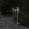 Venkovní stojací lampy 3 ks stříbrné 100 cm nerezová ocel 4006352