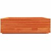 Zahradní truhlík voskově hnědý 80x80x26,5 cm masivní borovice 847310