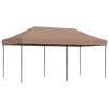 Skládací party stan pop-up hnědý 580 x 292 x 315 cm 4004940