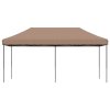 Skládací party stan pop-up hnědý 580 x 292 x 315 cm 4004940