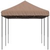 Skládací party stan pop-up hnědý 580 x 292 x 315 cm 4004940